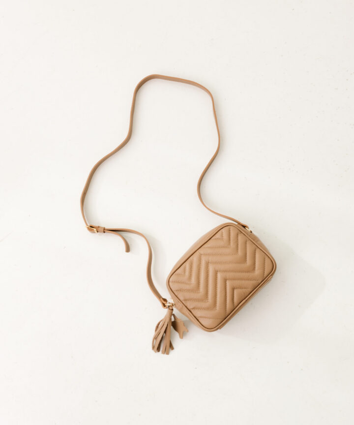 Bolsa Feminina Couro Zizzag - Bege, P