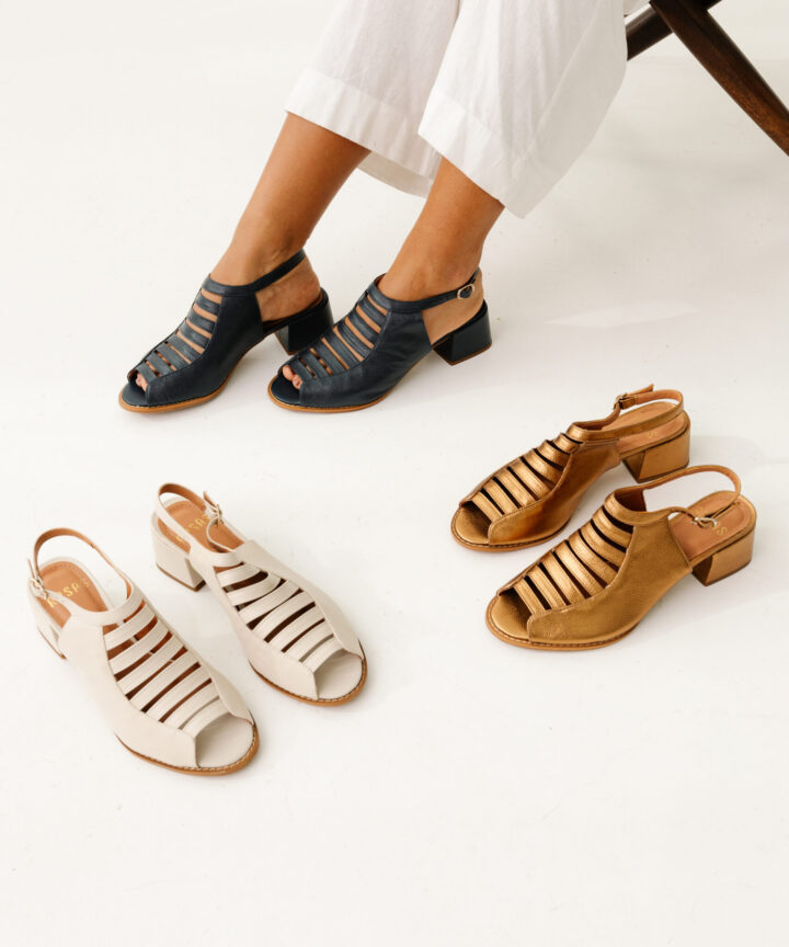 Sandália Feminina Salto Bloco River