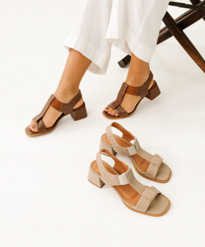 Sandália Salto Quadrado Legna