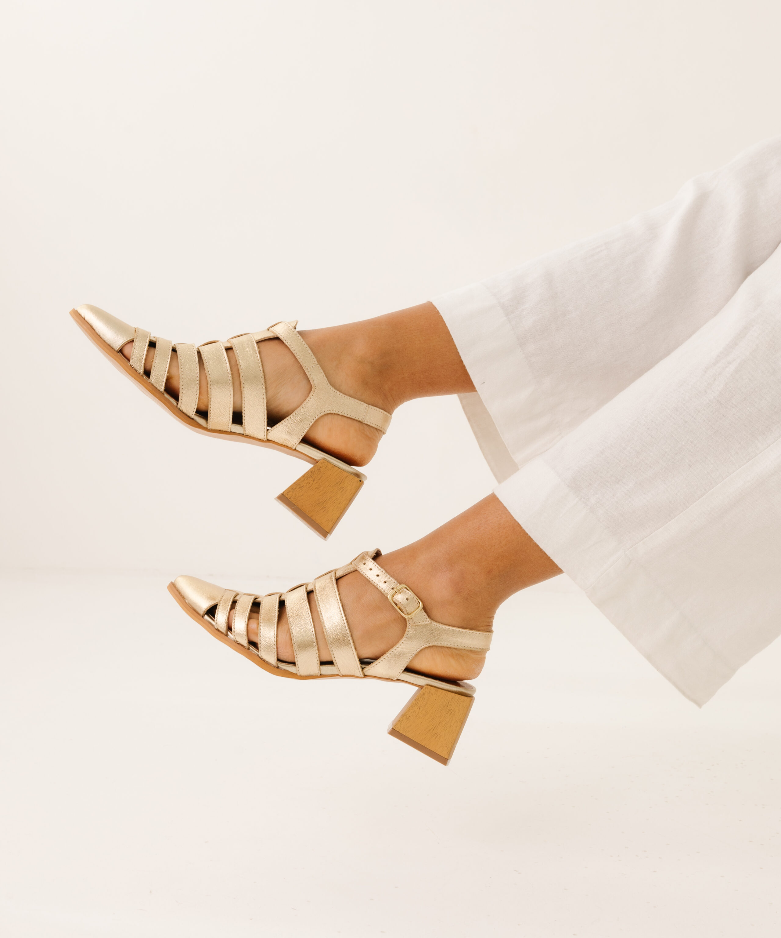 Sandália Salto Quadrado Sansa