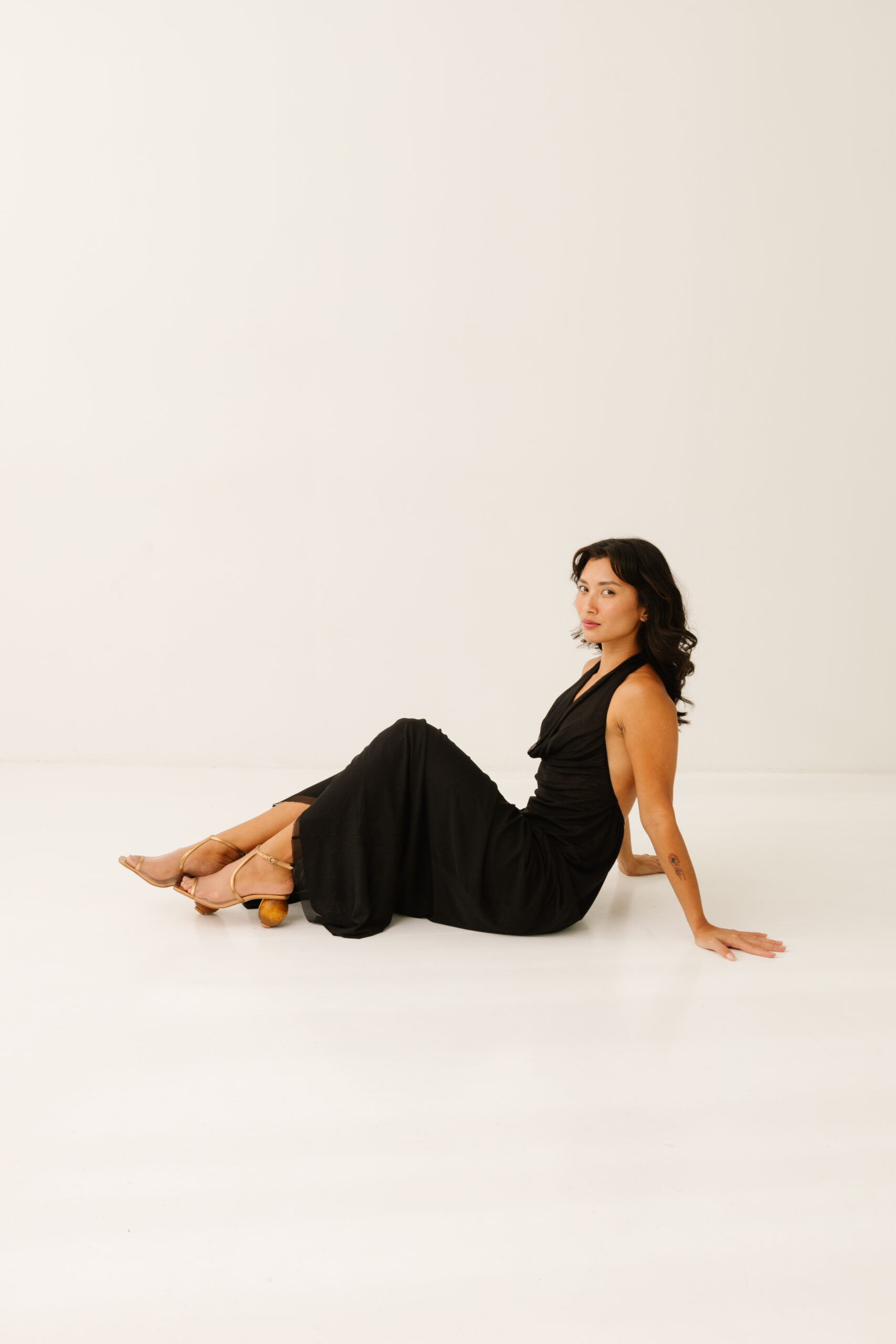 Sandália Luiza Couro e Tela Transparente - Imagem 3