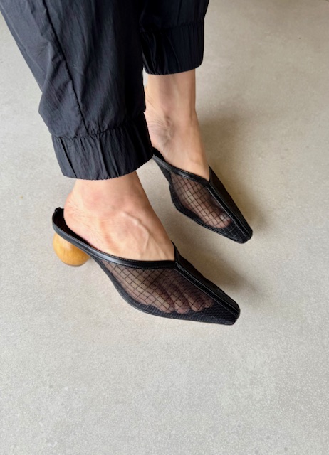 Mule em Couro e Tela Siena - Imagem 2