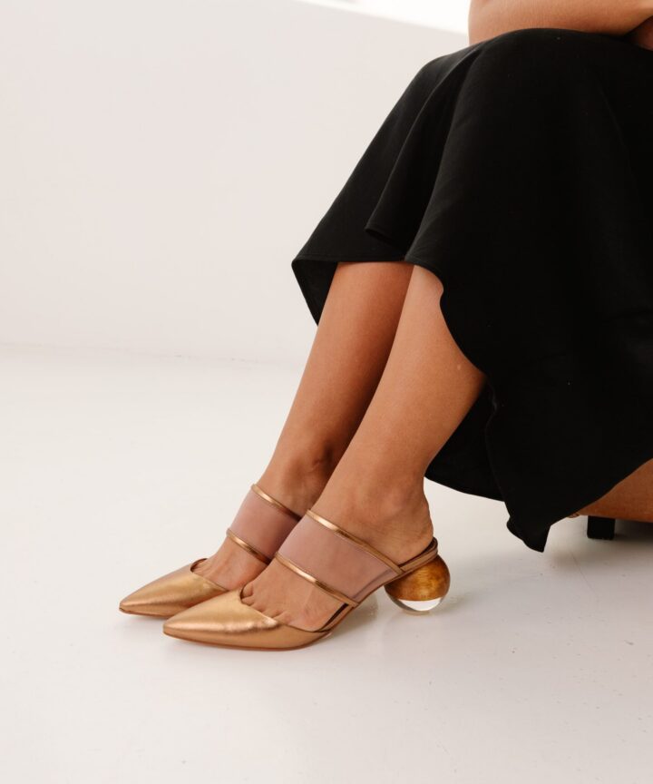 Mule Tela e Couro Milos