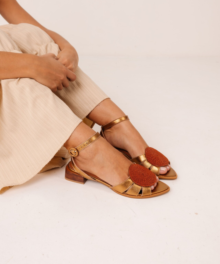 Sandália Salto Baixo Cusco