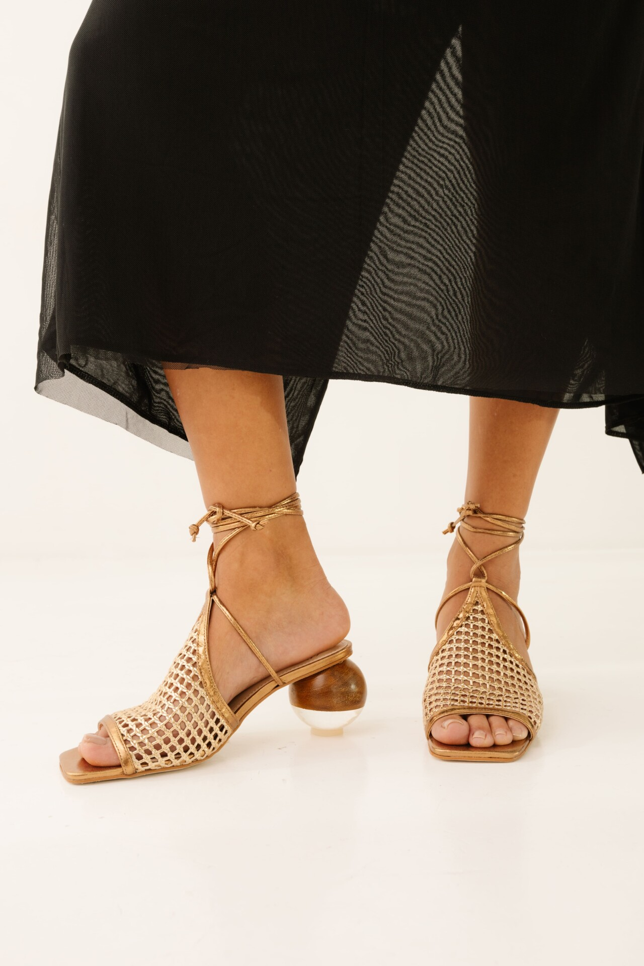 Sandália Salto Médio Viena