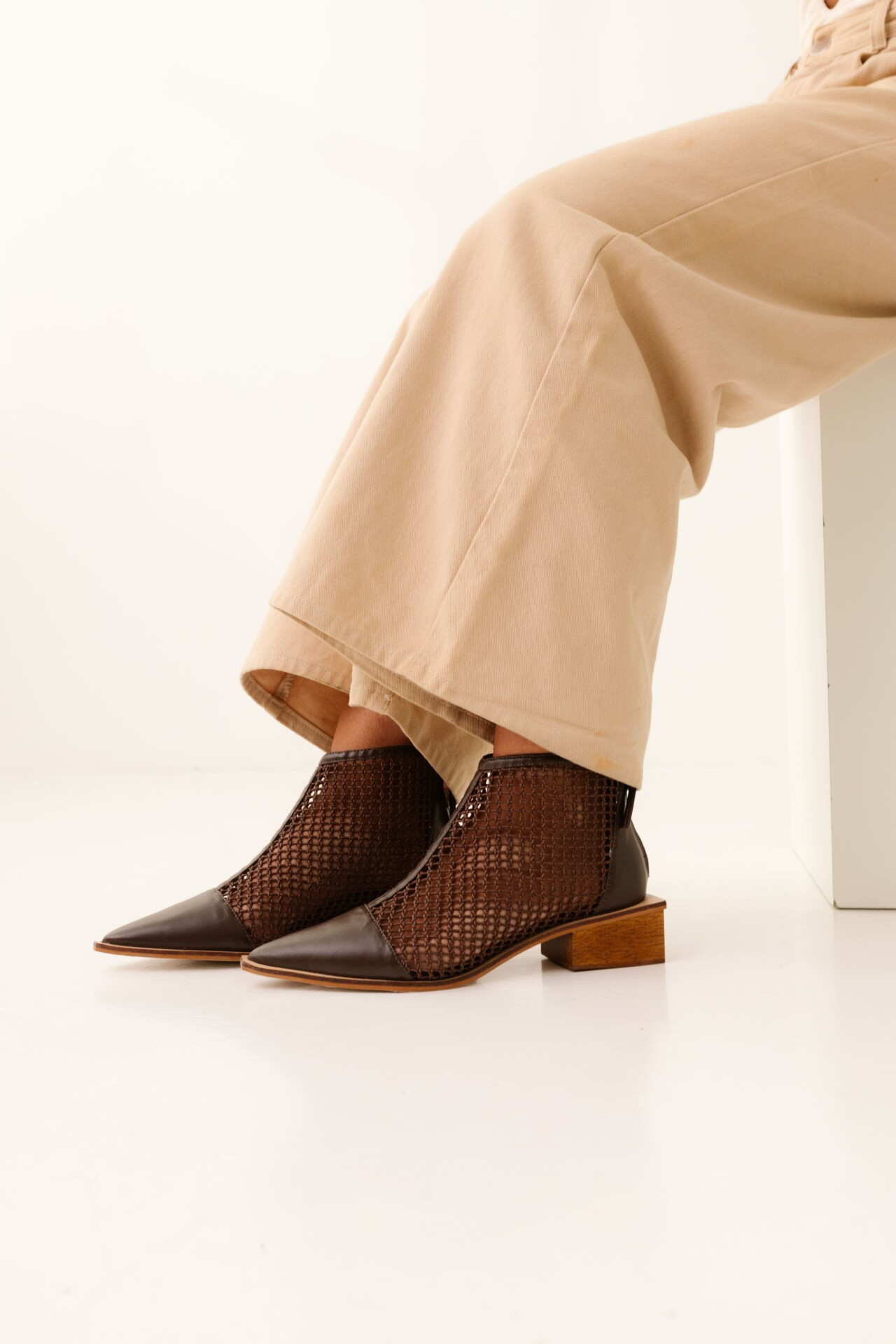 Bota em Couro Telado Treccia